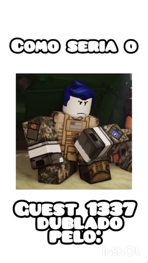 E SE o Guest 1337 FOSSE DUBLADO pelo Guilherme Briggs #roblox #forsaken #dublagem