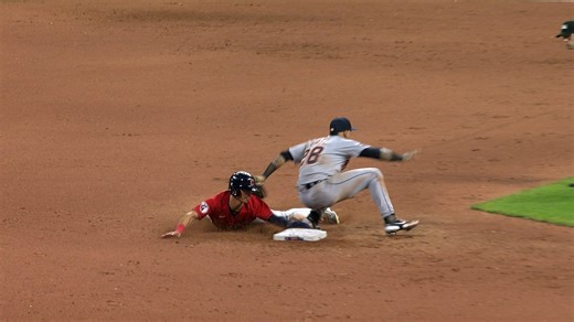 Steven Kwan out at second stands