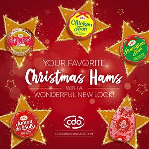 1.9K views · 303 reactions | New labels, Still the same noche buena favorite! Taste the 100% Paskong Sarap with CDO Christmas Hams. Shop CDO Christmas Ham online this weekend on our official Lazada and Shopee online stores. Shop CDO Christmas Hams by adding to cart now: CDO Home Delivery: https://m.me/CDOHomeDelivery Lazada: https://bit.ly/3oam0Jx Shopee: https://bit.ly/3H4cb8N | CDO | Facebook