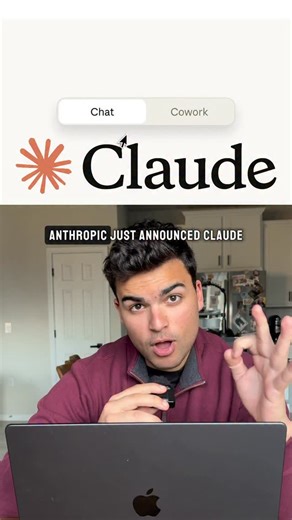 Maven on Instagram: "January 12 2026 - Anthropic announces Claude Cowork Cowork is like Claude Code for everything else. Give it access to a directory and it can create / read / update / delete files, run scripts, use tools and skills, etc. it’s not out yet for everyone, but it will be soon. Follow for updates and best practices when it does! #claude #claudecowork #claudecode #ai #maven"