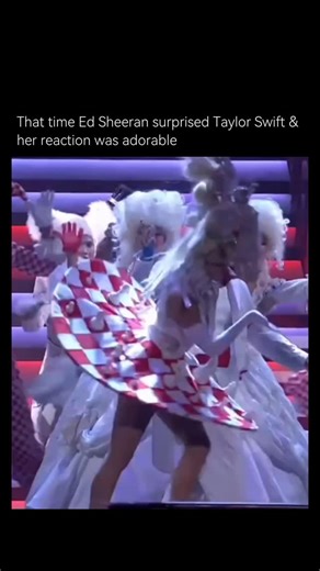Untold History on Instagram: "Her reaction is priceless🥰 Song: Taylor Swift - We Are Never Ever Getting Back Together During the final night of Taylor Swift’s Red Tour in 2013, fans got an unforgettable surprise when Ed Sheeran appeared on stage dressed as a clown during her performance of “We Are Never Ever Getting Back Together.” The circus-themed finale had Taylor as the ringmaster surrounded by whimsical characters, and Ed’s playful cameo sent the crowd into a frenzy. It was a hilarious, he