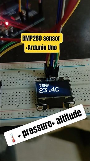 How to measure Temperature pressure BMP280 using Arduino Uno #dht11 #temperaturesensor #arduino