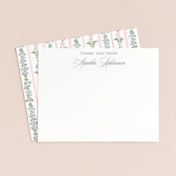 Personalized Thank You Cards, Custom Note Cards, Monogram Stationery, Note Cards With Envelopes, Custom Stationary Gift Set, Thank You Notes - Etsy