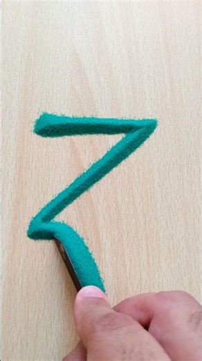 Sand Art Letter Z | Sand Script | Sand Calligraphy | Name in Sand | Sand Writing #asmr #art