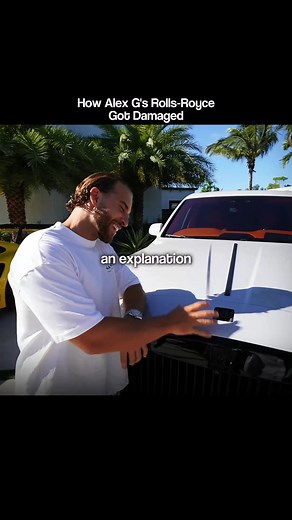 How Alex G's Rolls Royce Got Damaged #alexg #lifestyle #money #rollsroyce