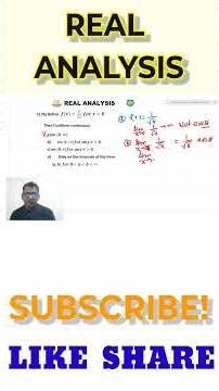 26 short trick of uniform Continuity | how to check f(x)=1/√x is uniform continuous in interval