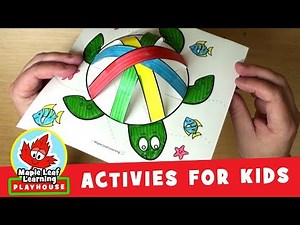 Rainbow Turtle Shell Activity for Kids | Maple Leaf Learning Playhouse