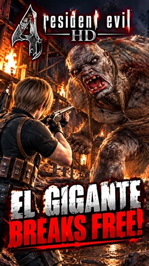 😱 LEON vs UNCONTROLLABLE EL GIGANTE! 💀 THE GIANT BREAKS FREE | Resident Evil 4 (2005)