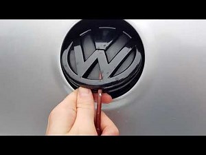 How to replace rear emblem Volkswagen Golf VI