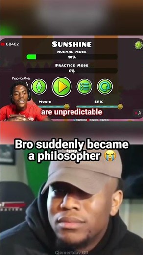 Wise IShowSpeed plays Sunshine Geometry Dash 😭
