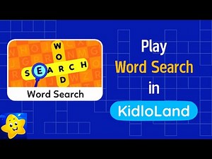 PLAY WORD SEARCH ON KIDLOLAND | Solve crosswords to sharpen vocabulary skills | Educational Game