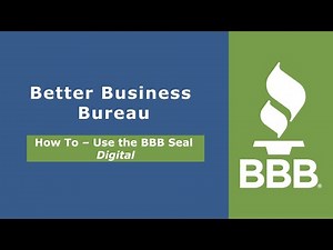 How To Use BBB's Seal Digitally