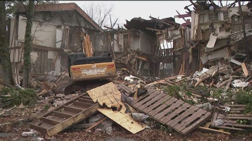 Demolition begins at troubled College Park condominiums