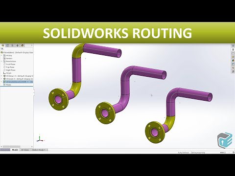 SOLIDWORKS Routing - Using Elbows and Bends in Piping