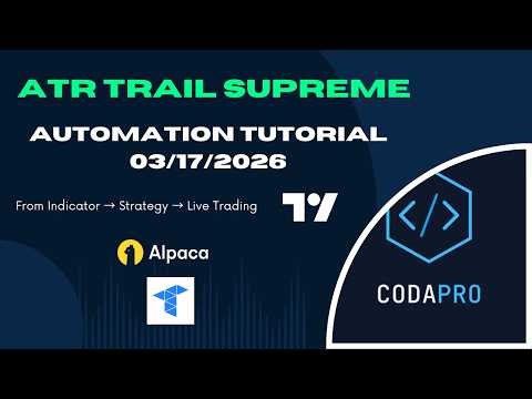 ATR Trail Supreme | Indicator → Strategy → Live Trade (Full Walkthrough in 2 Min)