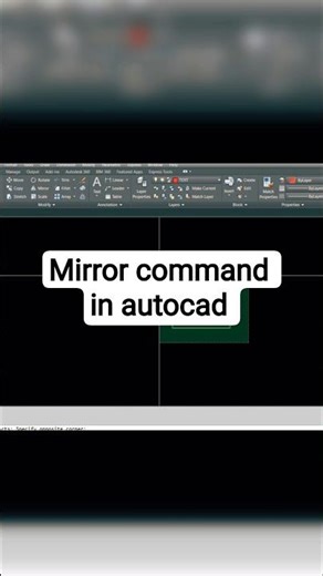 mirror command in autocad தமிழில் for beginners #autocad #shortsfeed