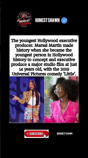 🎬 MARSai MARTIN MADE HISTORY at 14 – Youngest Executive Producer Ever (Movie ‘Little’)#shorts