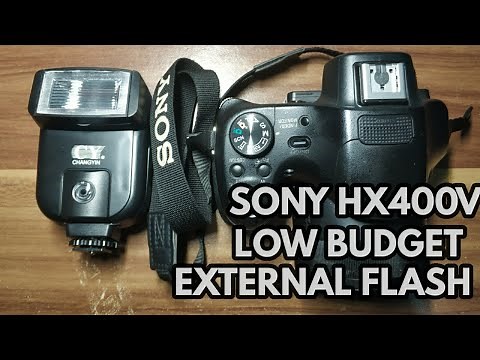 Sony HX400V Using Low Budget External Flash
