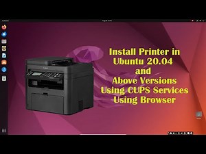 How to install printer in Ubuntu | Using cups services | Using browser