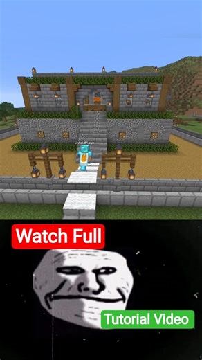 Aesthetic Trading Hall + Iron Farm | Work in Java and Bedrock/Pocket Edition #minecraft