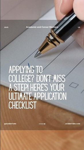 College Application Checklist | Don’t Miss These Steps!