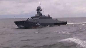 Russian Navy practices defense in Baltic Sea