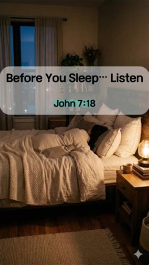 Bible Before Sleep | John 7:18 | Seek God’s Glory | Peaceful Night Scripture