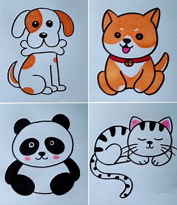 Animal Drawing Kids | Cute Animal Drawings for Kids | Simple Drawings
