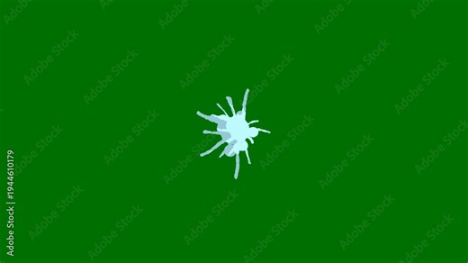 Liquid splash explosion FX on green screen, hand drawn shapes, flash fluid wave motion, bubble particles, comic style energy blast, dynamic flash fx, explosions 2D spark burst light effects. 4K