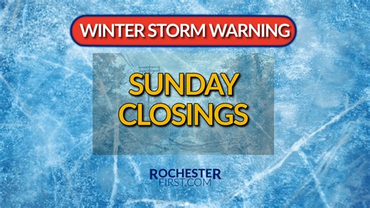 Monday closings and cancellations for winter storm