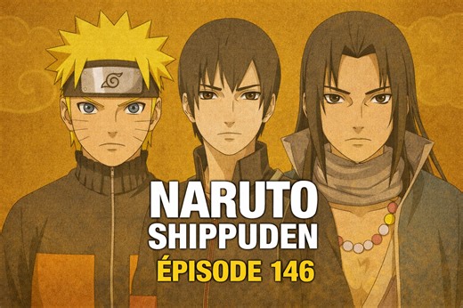 Naruto Shippuden épisode 146 complet ! NB : Chaque jour un épisode complet de Naruto Shippuden en HD ! Delor Fox Titre : Le successeur de la Volonté du Feu Première diffusion : 14 mai 2009 Résumé 🌀 Alors que Naruto poursuit son entraînement intensif pour maîtriser le Fûton, l’épisode met en lumière la nouvelle génération de Konoha et l’héritage transmis de maître à élève. Konohamaru, accompagné d’Ebisu, se retrouve confronté à des ninjas du Pays du Vent, venus observer la progression de Naruto.