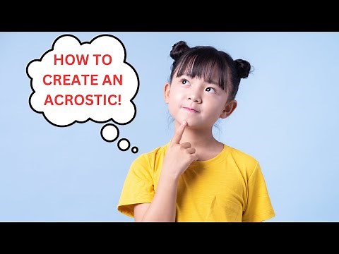 This Is Me Acrostics: How To Create An Acrostic Poem