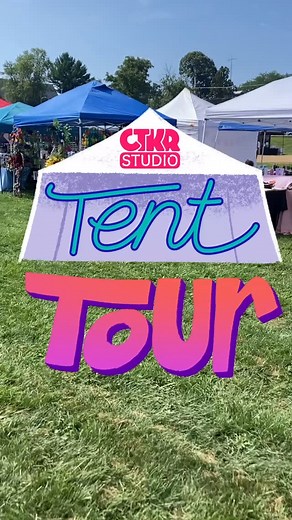 Let me take you on a tent tour of our latest traveling sticker shop set up. | CTKR Studio