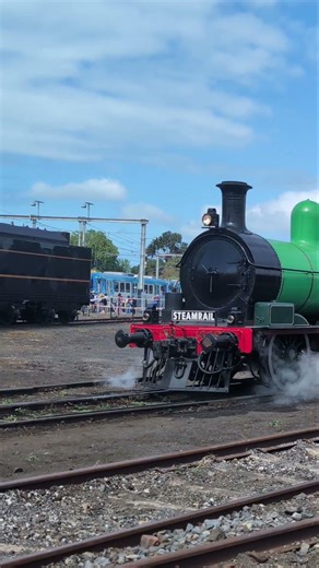 Steamrail Victoria Y class Steam locomotive at Newport Workshops open day #steamtrain #steamloco