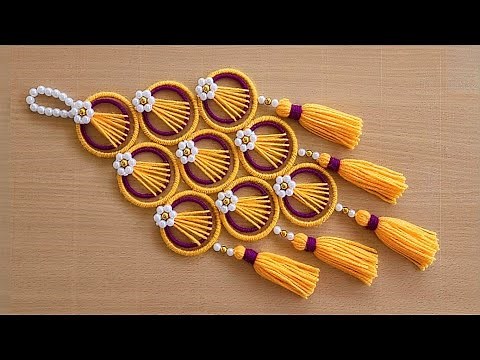 Bangles Wall Hanging - Old Bangle Reuse Idea - DIY Wall Decor Craft - Craft Ideas - DIY Home Decor