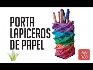 Porta Lapiceros de Papel
