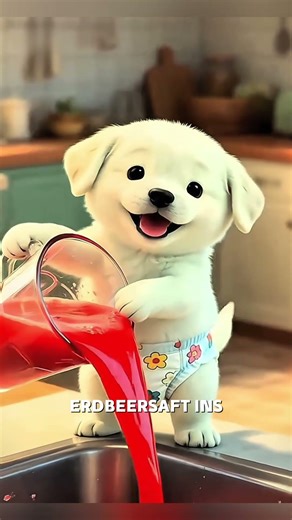 Farbe oder Saft? Lustiger Fehler! 😂🍓#cartoon