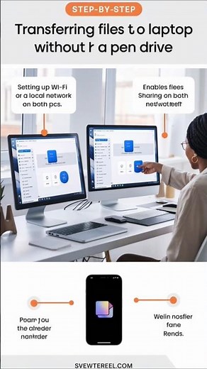 PC to PC File copy without PenDrive | How to transfer files from PC to PC Using Wifi #trendingfile