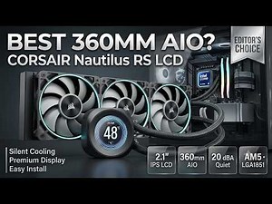CORSAIR Nautilus 360 RS LCD Review (2026) | Best 360mm AIO CPU Cooler Under $200?