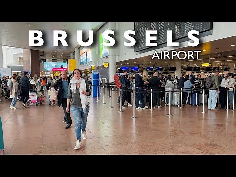 [4K] Brussels Airport ( BRU)|Arrival & Departure Of Brussels Airport | Brussels Airport Walking Tour