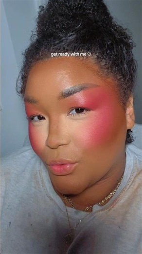 blush blindness? girl whatever 🙄 #makeup #beautyinspiration #beauty #beforeandafter #blackgirlmakeup