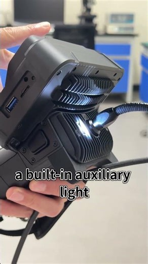 BLX borescope features auto-lit keys and an auxiliary light