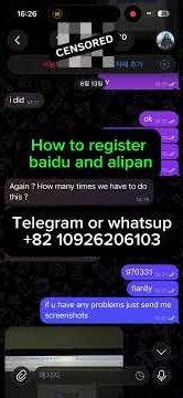 How to create a baidu cloud and alipan account (outside of china)