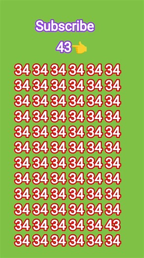 Find this number 43 #subscribe #viral #odd #numberchallenge