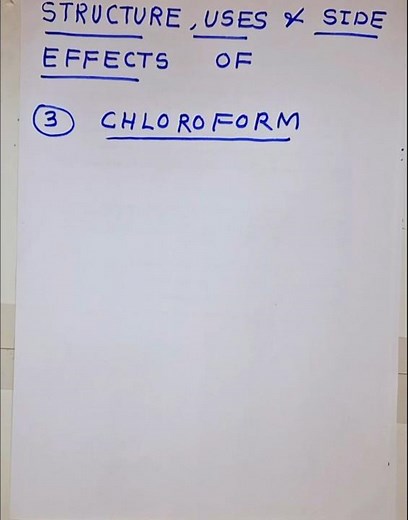 Is Chloroform Dangerous? 😨 | Structure, Uses & Side Effects!