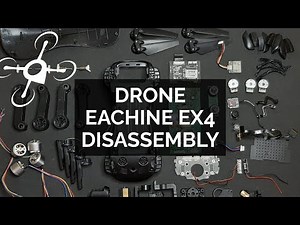 Drone Eachine EX4 TEARDOWN / total Disassembly (JJRC X12, C-FLY FAITH)