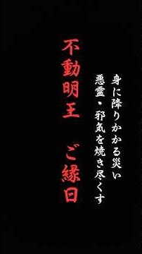 【不動明王ご縁日】運を下げる全てのものを焼き尽くす｜【強力厄除け】お家で受け取る護摩祈祷のご霊験。不動明王の炎で邪気を祓う（真言・聖不動経・童子ご真言）#shorts