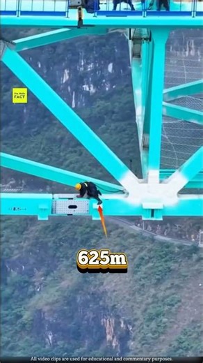 Huajiang Bridge 😱 625m Height! Eiffel Tower থেকেও উঁচু? #Shorts
