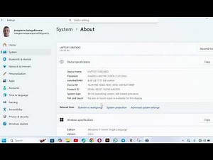 how to know your laptop bit and serial number