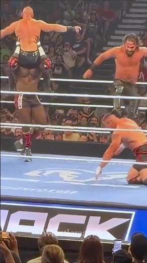 Seth Rollins and Oba Femi Defeat Vision on Smackdown #shortsfeed #wwe